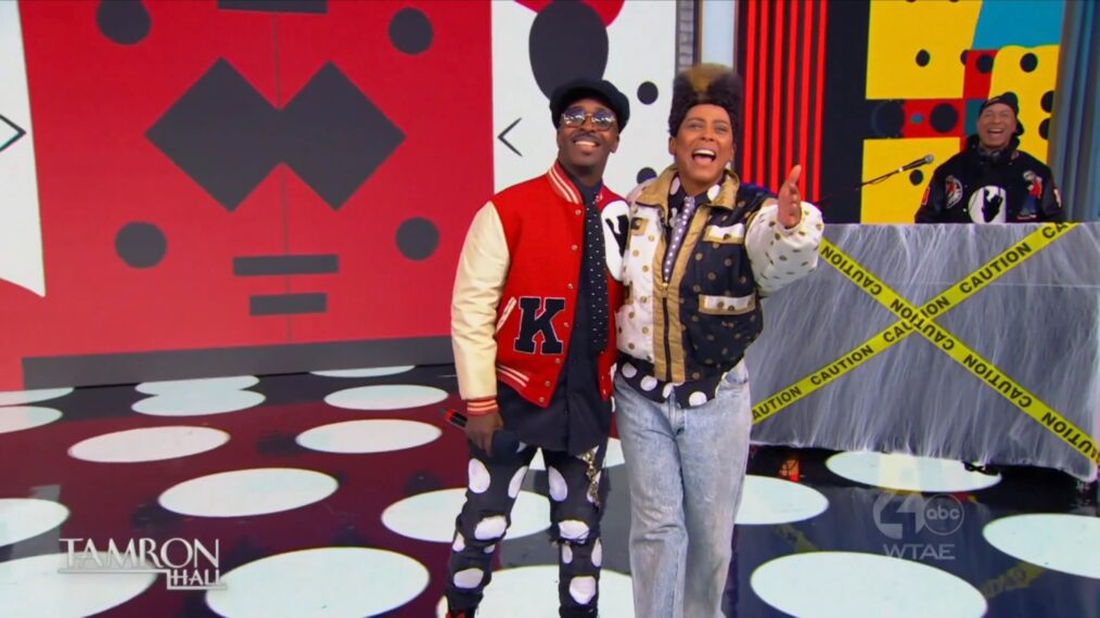 Kwamé and Tamron Hall on the October 31, 2025, episode of 'Tamron Hall.'