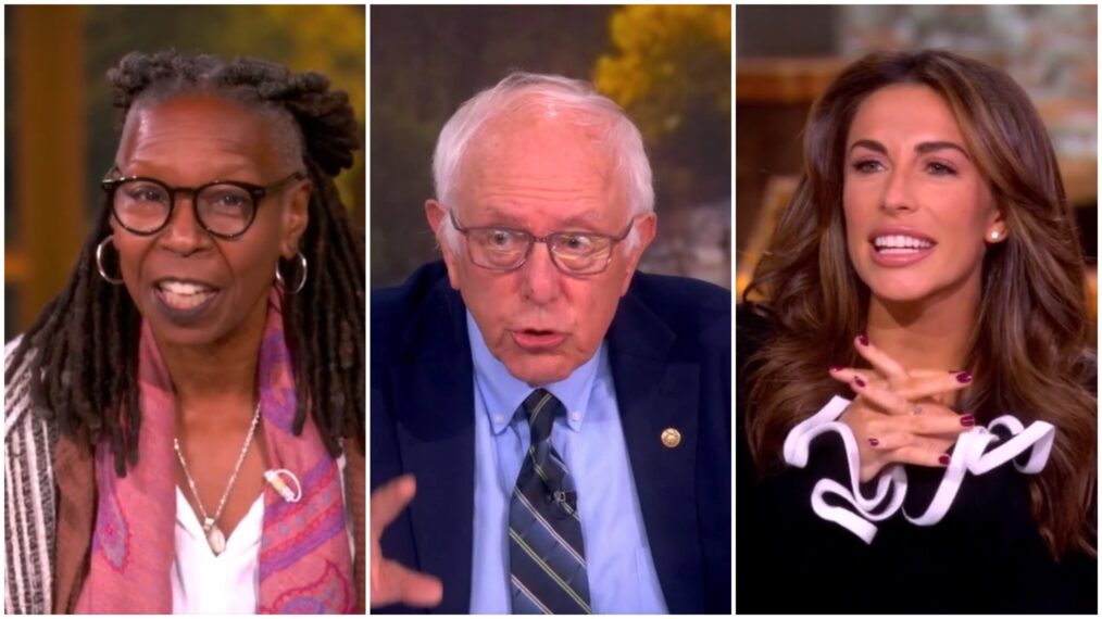 Whoopi Goldberg, Bernie Sanders, and Alyssa Farah Griffin on the View