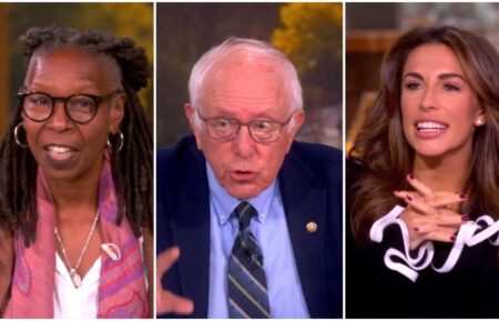 Whoopi Goldberg, Bernie Sanders, and Alyssa Farah Griffin on the View