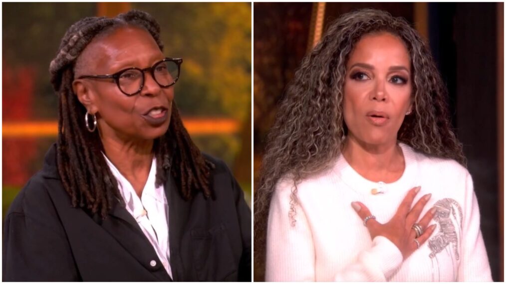 Whoopi Goldberg and Sunny Hostin on the View