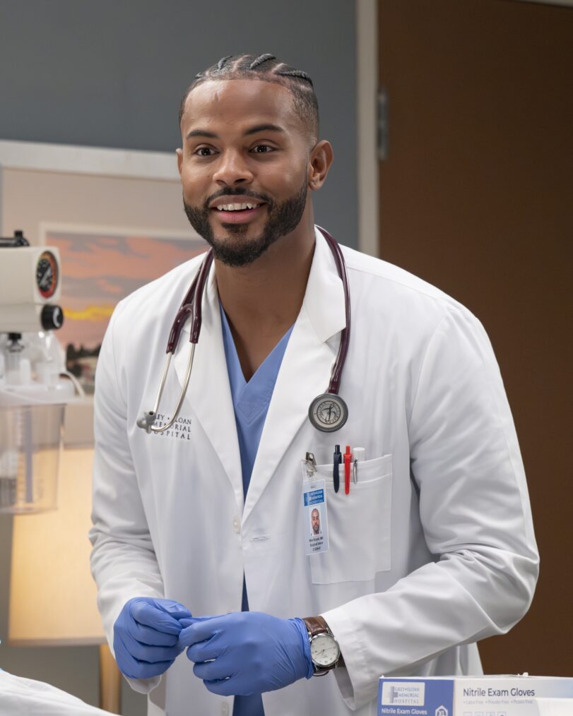 GREY’S ANATOMY - “We Built This City” - The team at Grey Sloan navigates a chaotic first day of surgical rotations amid hospital renovations. Meanwhile, Meredith spends time with Amelia. THURSDAY, OCT. 16 (10:00-11:00 p.m. EDT) on ABC. (Disney/Anne Marie Fox) TREVOR JACKSON