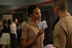 Troy Leigh-Anne Johnson as Alice and Liam Oh as Ray McAffey in Episode 108 of Boots.