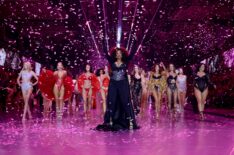 Gigi Hadid, Imaan Hammam, Bella Hadid, Blesnya Minher, Vittoria Ceretti, Tyra Banks, Eva Herzigová, Andreea Diaconu, Isabeli Fontana, Mayowa Nicholas, Alessandra Ambrosio and Ashley Graham walk the runway for the Victoria's Secret Fashion Show 2024 on October 15, 2024 in New York City.