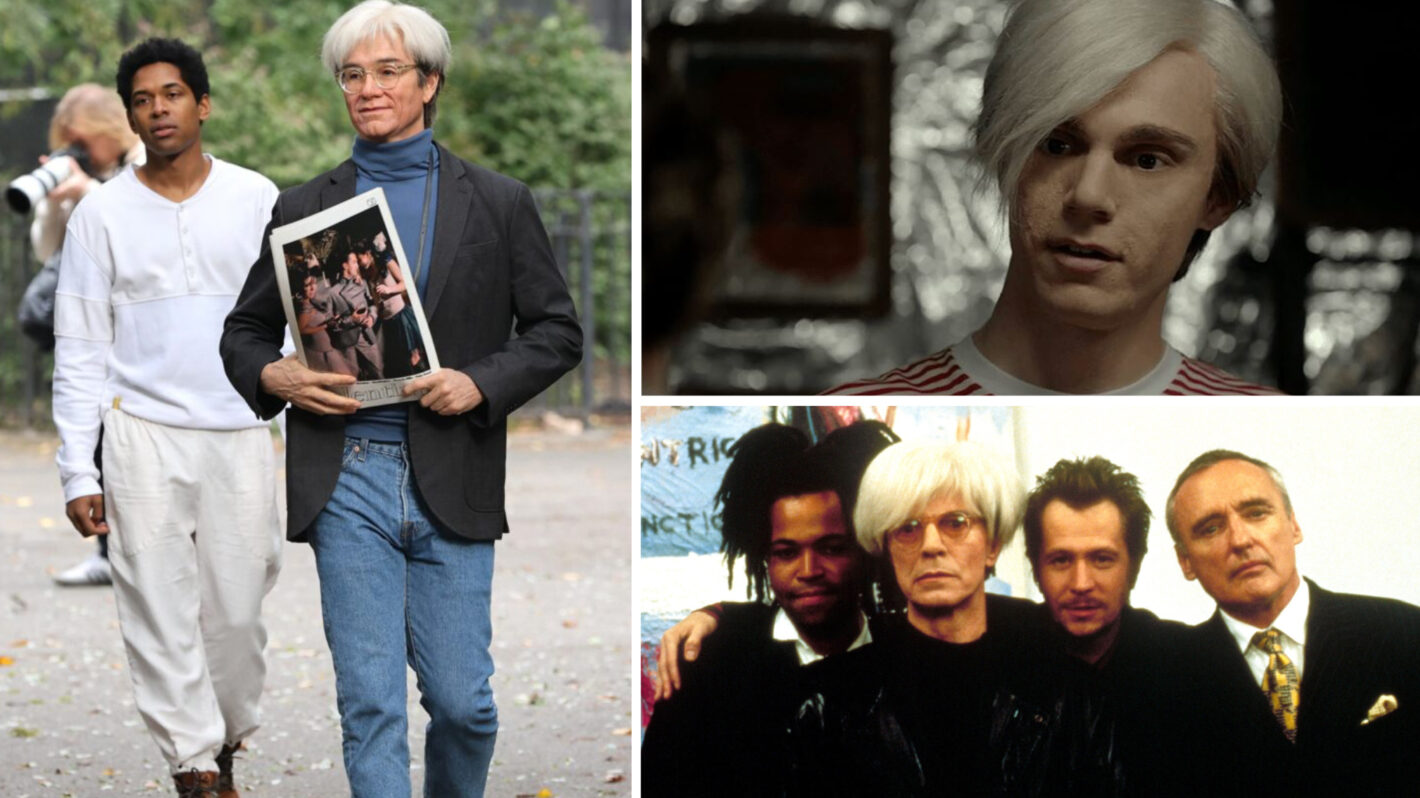 A trio of Andys: Antony Starr in 'Samo Lives,' Evan Peters in 'American Horror Story,' and David Bowie in 'Basquiat'