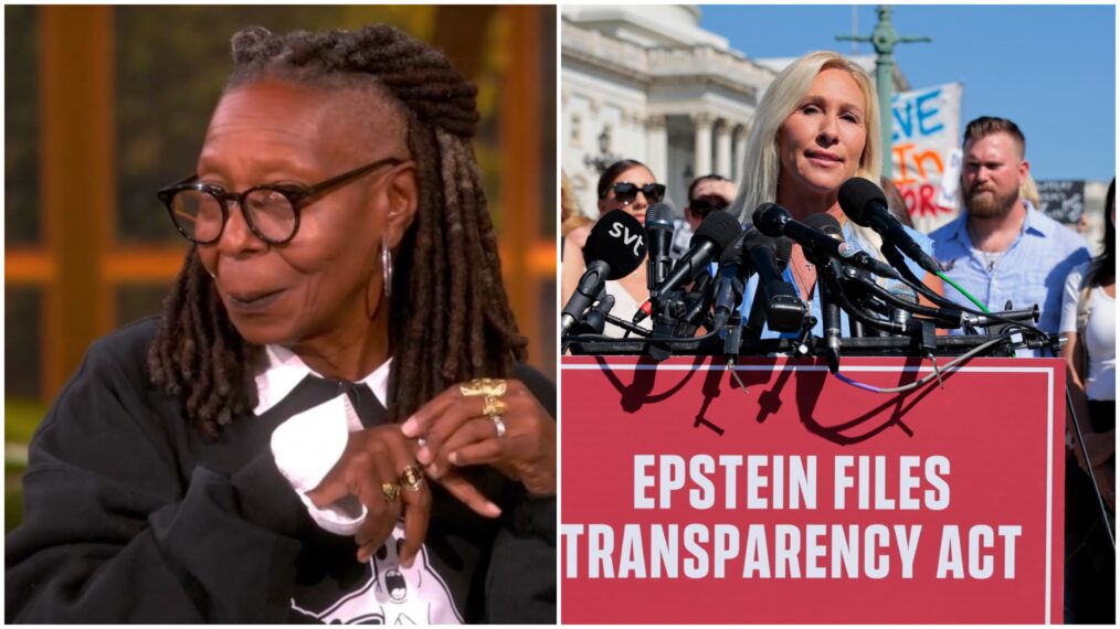 Whoopi Goldberg and Marjorie Taylor Green