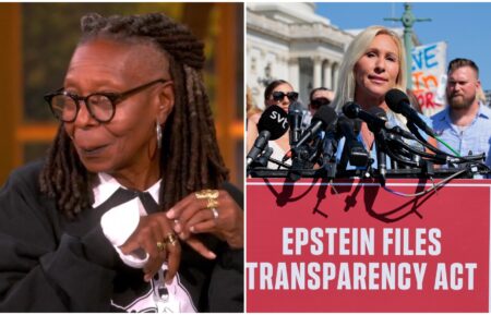 Whoopi Goldberg and Marjorie Taylor Green