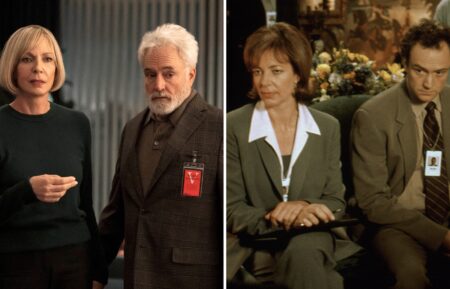Allison Janney and Bradley Whitford in 'The Diplomat' (L) and 'The West Wing' (R)