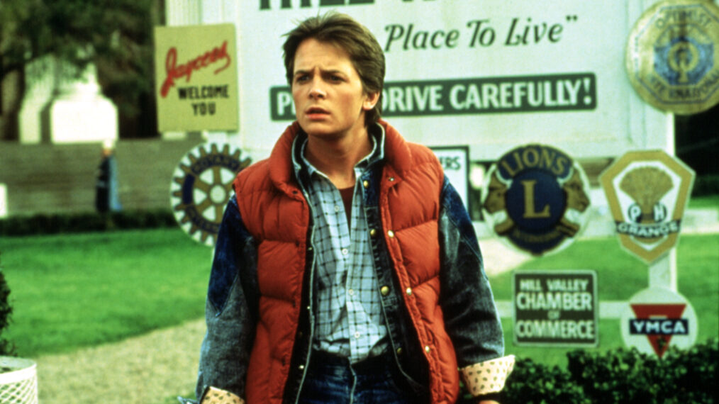 BACK TO THE FUTURE, Michael J. Fox, 1985.