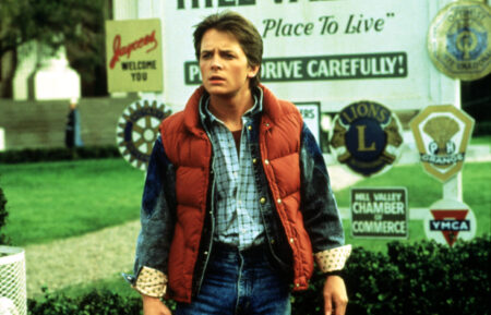BACK TO THE FUTURE, Michael J. Fox, 1985.