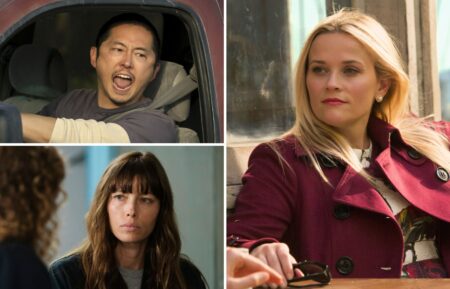 Steven Yeun as Danny Cho in 'Beef,' Reese Witherspoon as Madeline Mackenzie in 'Big Little Lies,' Steven Yeun as Danny Cho in 'Beef'