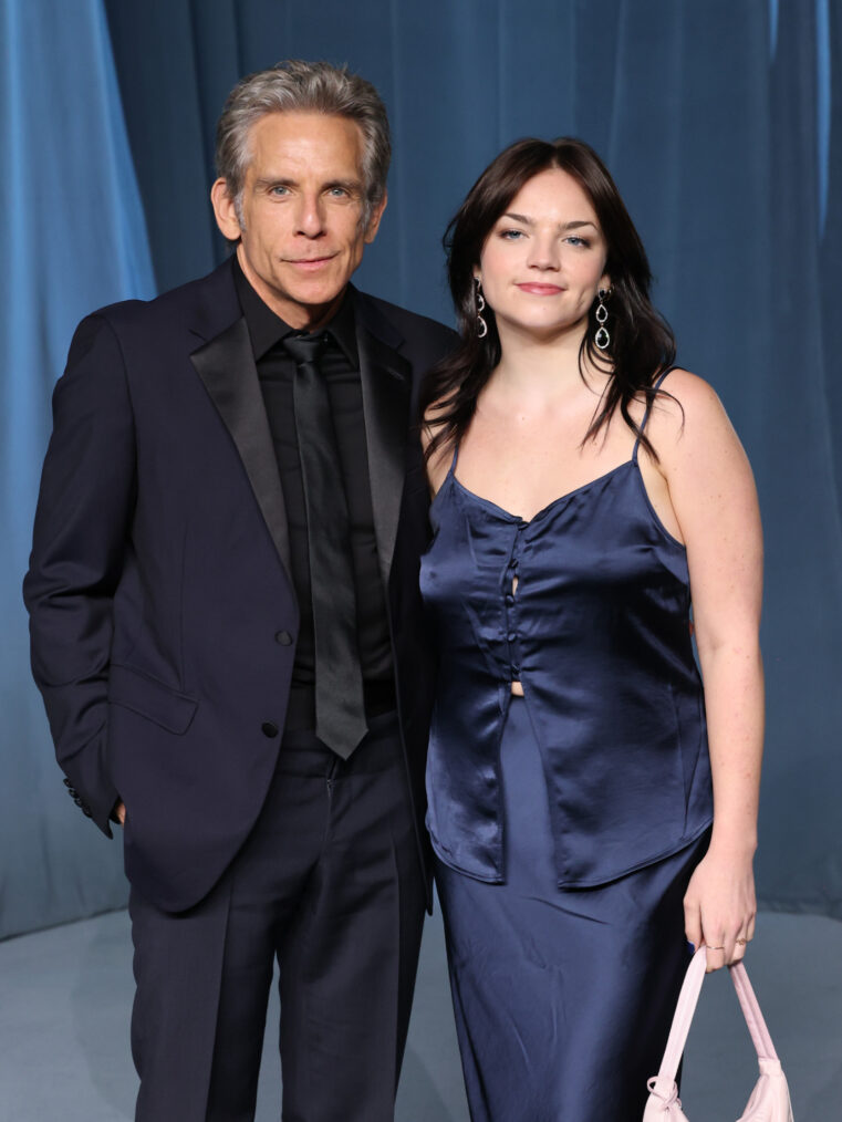 Ben Stiller and Ella Stiller at the 5th Annual Academy Museum Gala at the Academy Museum of Motion Pictures on October 18, 2025, in Los Angeles, California
