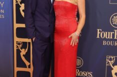 Blake Berris, Busy Philipps at the 2025 Daytime Emmys on October 17