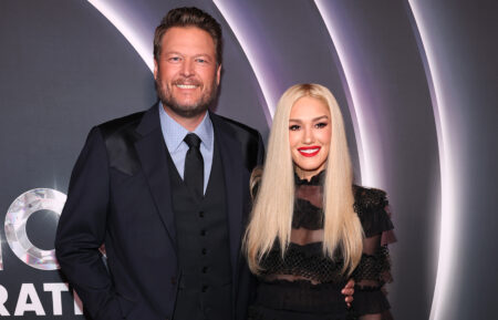 Blake Shelton and Gwen Stefani attend NBC's Opry 100: A Live Celebration