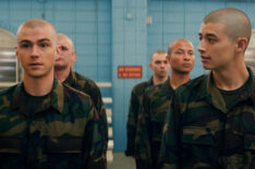Miles Heizer as Cameron Cope and Liam Oh as Ray McAffey in 'Boots' Season 1 Episode 4