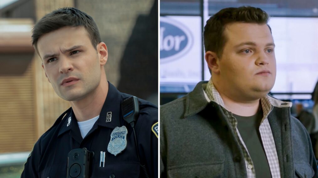 Mika Amonsen as Sean Reagan in 'Boston Blue'; Andrew Terraciano as Sean Reagan in 'Blue Bloods'