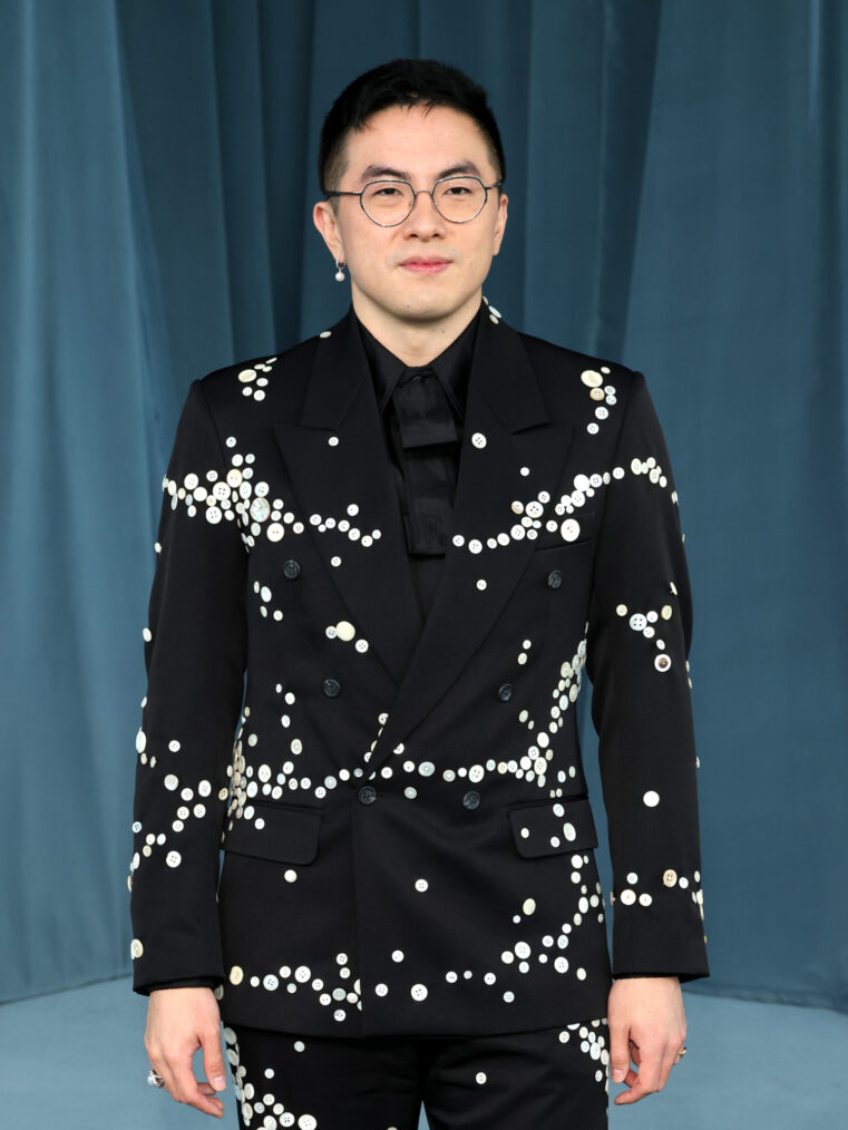 Bowen Yang at the 5th Annual Academy Museum Gala at the Academy Museum of Motion Pictures on October 18, 2025, in Los Angeles, California