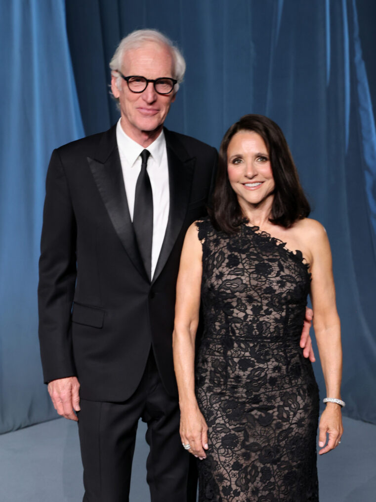 Brad Hall and Julia Louis-Dreyfus at the 5th Annual Academy Museum Gala at the Academy Museum of Motion Pictures on October 18, 2025, in Los Angeles, California