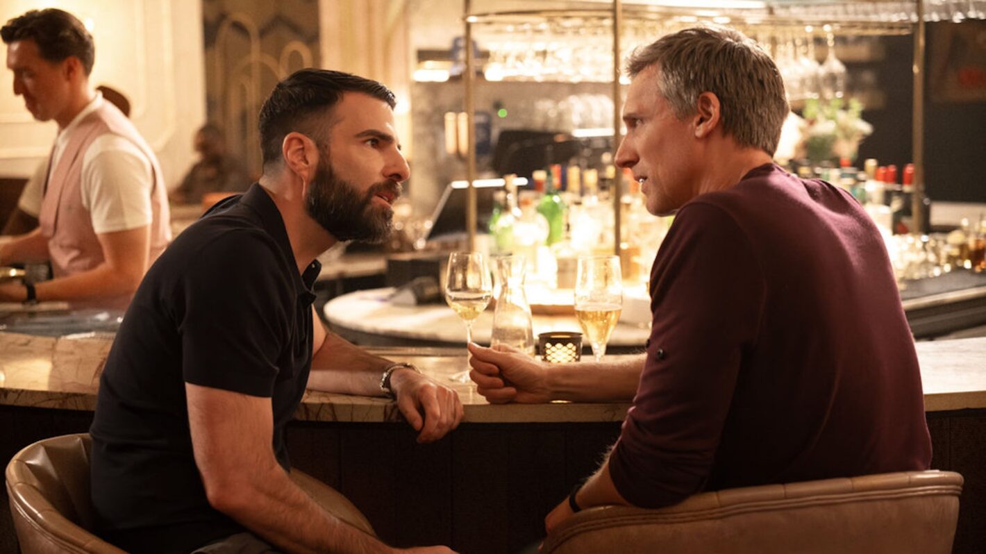 Zachary Quinto as Dr. Oliver Wolf, Teddy Sears as Dr. Josh Nichols — 'Brilliant Minds' Season 2 Episode 2