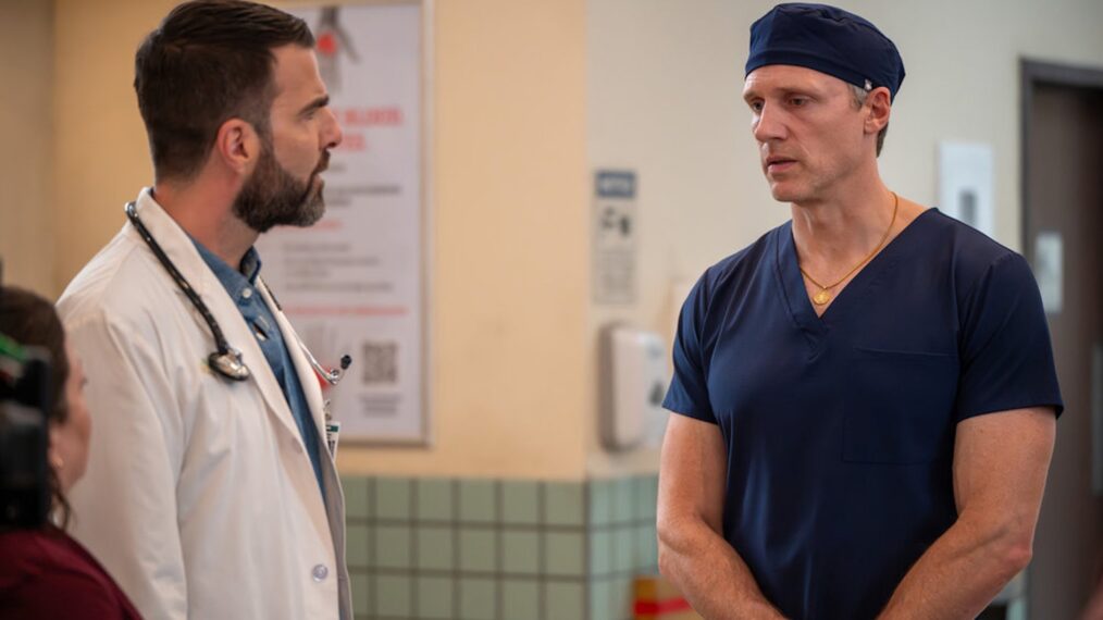 Zachary Quinto as Dr. Oliver Wolf, Teddy Sears as Dr. Josh Nichols — 'Brilliant Minds' Season 2 Episode 5 'Once Upon a Time in America'