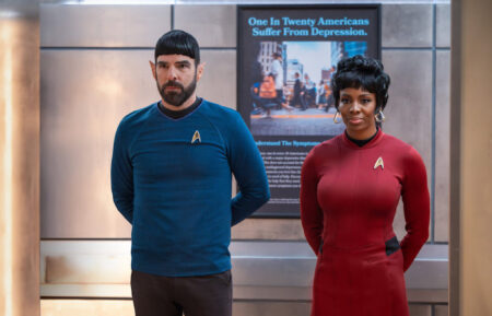 Zachary Quinto as Dr. Oliver Wolf, Tamberla Perry as Dr. Carol Pierce — 'Brilliant Minds' Season 2 Episode 6