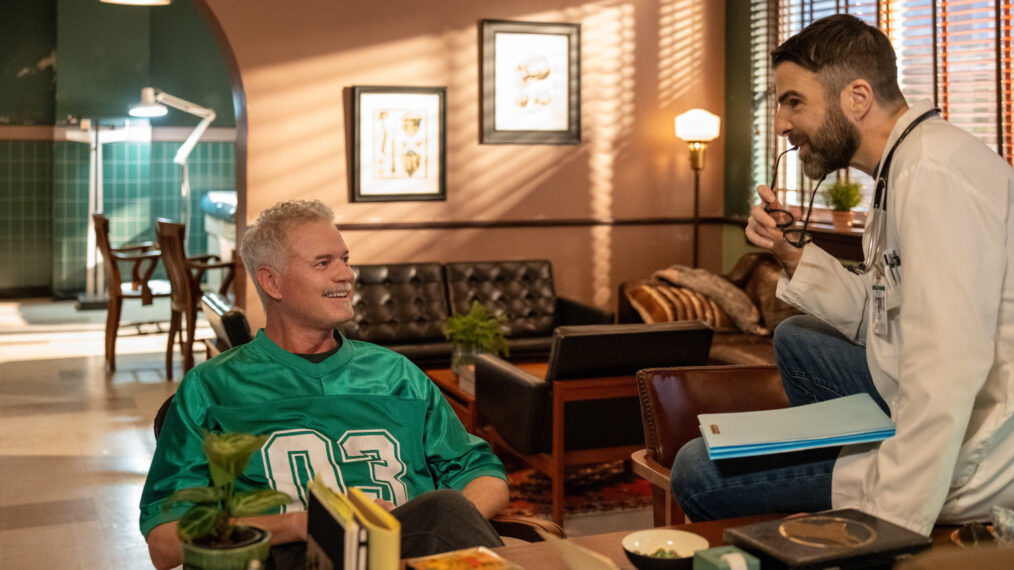 Eric Dane and Zachary Quinto in 'Brilliant Minds'