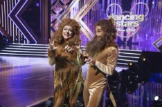 Carole Baskin and Pasha Pashkov before dancing to 'Circle of Life' on 'Dancing With the Stars'