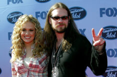 American Idol Finalists Carrie Underwood (L) and Bo Bice arrive at the American Idol Finale: Results Show