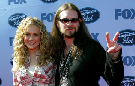 American Idol Finalists Carrie Underwood (L) and Bo Bice arrive at the American Idol Finale: Results Show