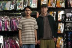 Frankie A. Rodriguez and Glen Powell in 'Chad Powers' Episode 4