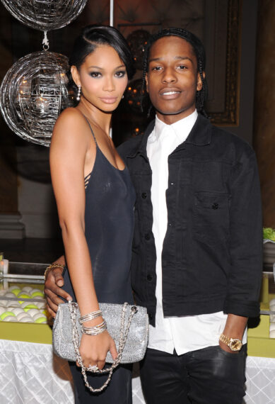Model Chanel Iman and rapper ASAP Rocky attends the Novak Djokovic Foundation New York Dinner