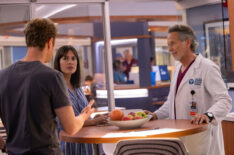 Steven Weber as Dr. Dean Archer, Torrey DeVitto as Dr. Natalie Manning — 'Chicago Med' Season 11 Episode 3 'Horseshoes and Hand Grenades'