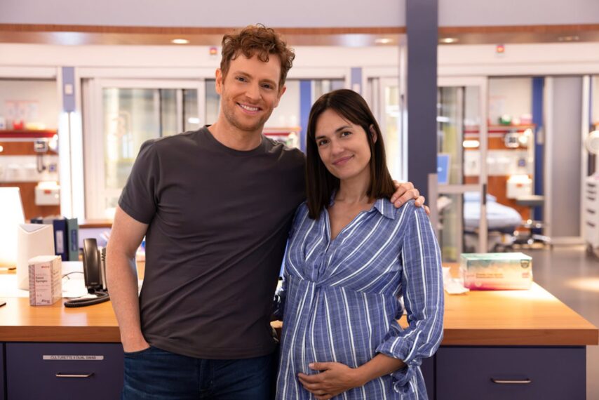 Nick Gehlfuss as Dr. Will Halstead, Torrey DeVitto as Dr. Natalie Manning — 'Chicago Med' Season 11 Episode 3 "Horseshoes and Hand Grenades"