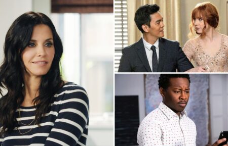Courteney Cox as Jules Cobb in 'Cougar Town,' John Cho as Henry Higgs and Karen Gillan as Eliza Dooley in 'Selfie,' Brandon Michael Hall as Miles Finer in 'God Friended Me'