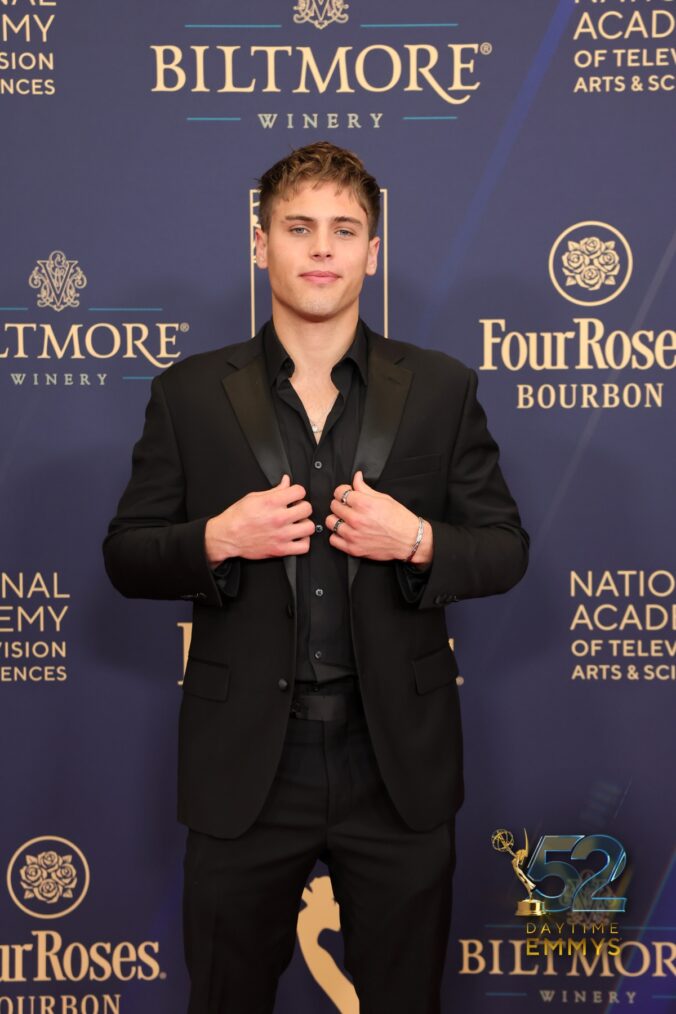Crew Morrow at the 2025 Daytime Emmys on October 17
