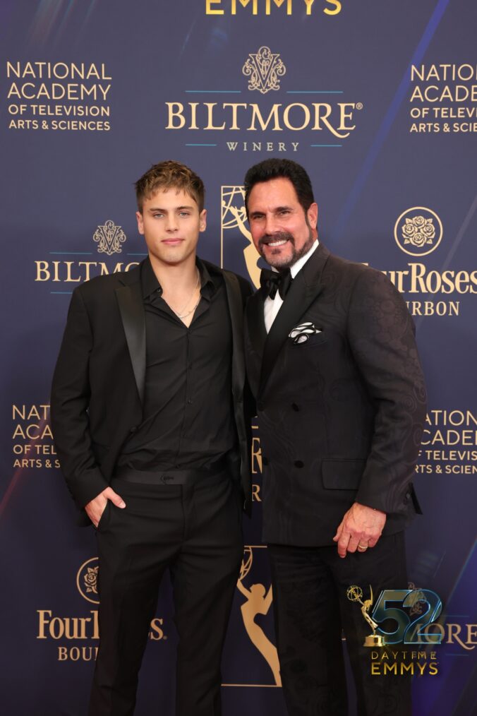 Crew J. Morrow, Don Diamont at the 2025 Daytime Emmys on October 17