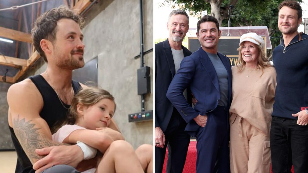 Dylan Efron and sister Olivia, David Efron, Zac Efron, Starla Baskett and Dylan Efron attend the Hollywood Walk of Fame Star Ceremony Honoring Zac Efron