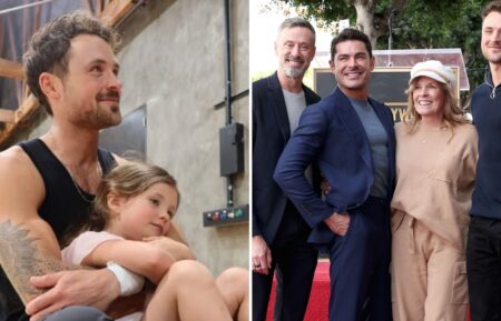 Dylan Efron and sister Olivia, David Efron, Zac Efron, Starla Baskett and Dylan Efron attend the Hollywood Walk of Fame Star Ceremony Honoring Zac Efron