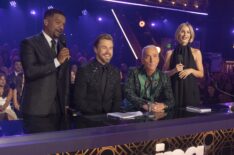 Alfonso Ribeiro and Julianne Hough with Derek Hough and Bruno Tonioli on 'Dancing With the Stars'