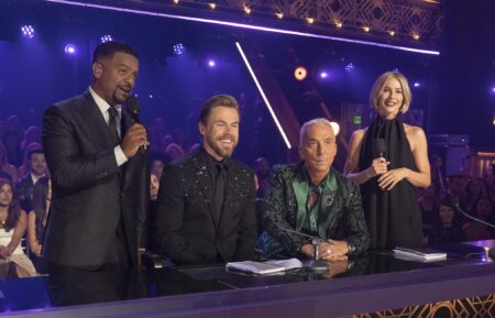 Alfonso Ribeiro and Julianne Hough with Derek Hough and Bruno Tonioli on 'Dancing With the Stars'