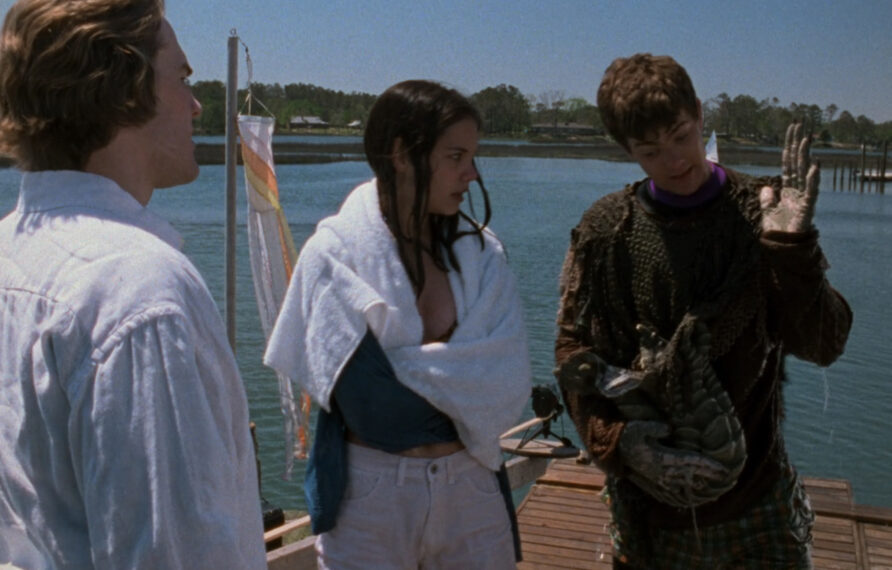 Katie Holmes and Joshua Jackson as Joey and Pacey in the 'Dawson's Creek' pilot