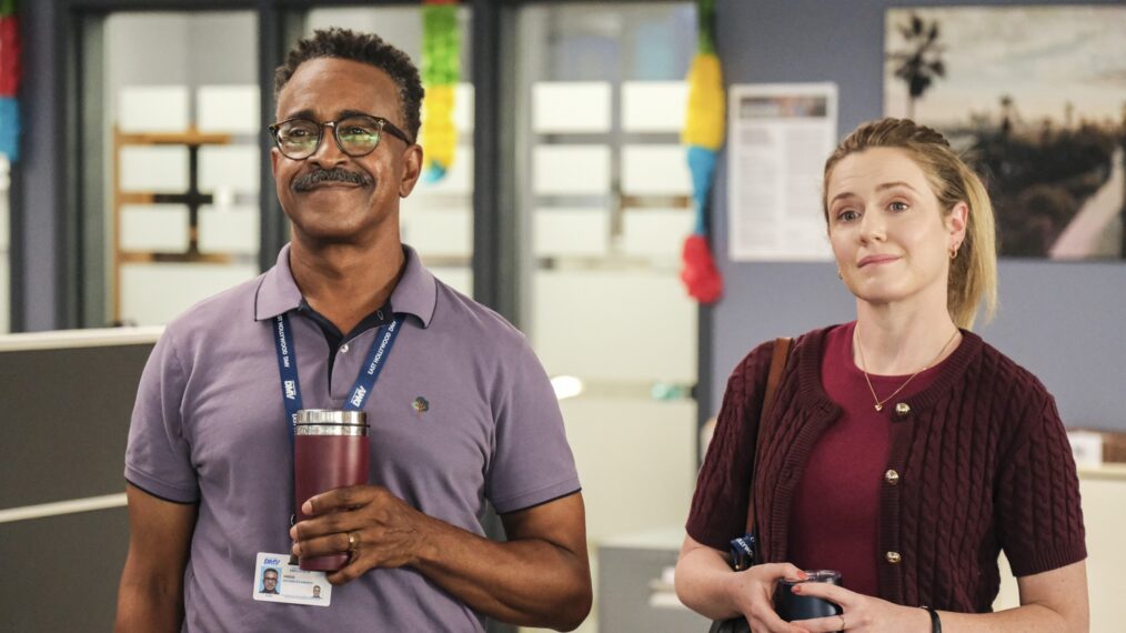Tim Meadows and Harriet Dyer in 'DMV' Season 1
