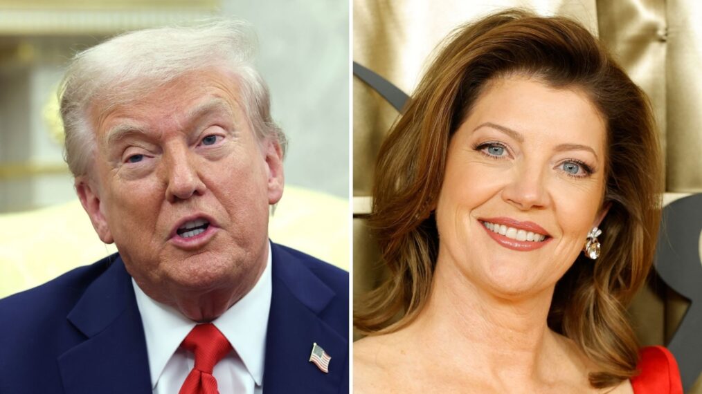 Donald Trump and Norah O'Donnell