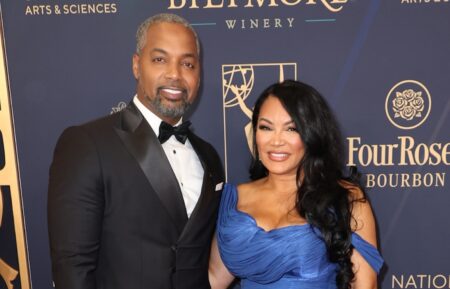 Egypt Sherrod and Mike Jackson at the 2025 Daytime Emmys on October 17