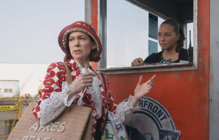 Carra Patterson and Carrie Preston in 'Elsbeth' Season 3 Episode 3, 'Good Grief'