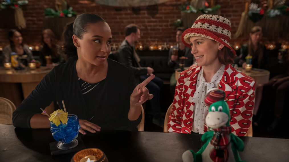 Carra Patterson as Kaya Blanke and Carrie Preston as Elsbeth Tascioni in 'Elsbeth' Season 3 Episode 3