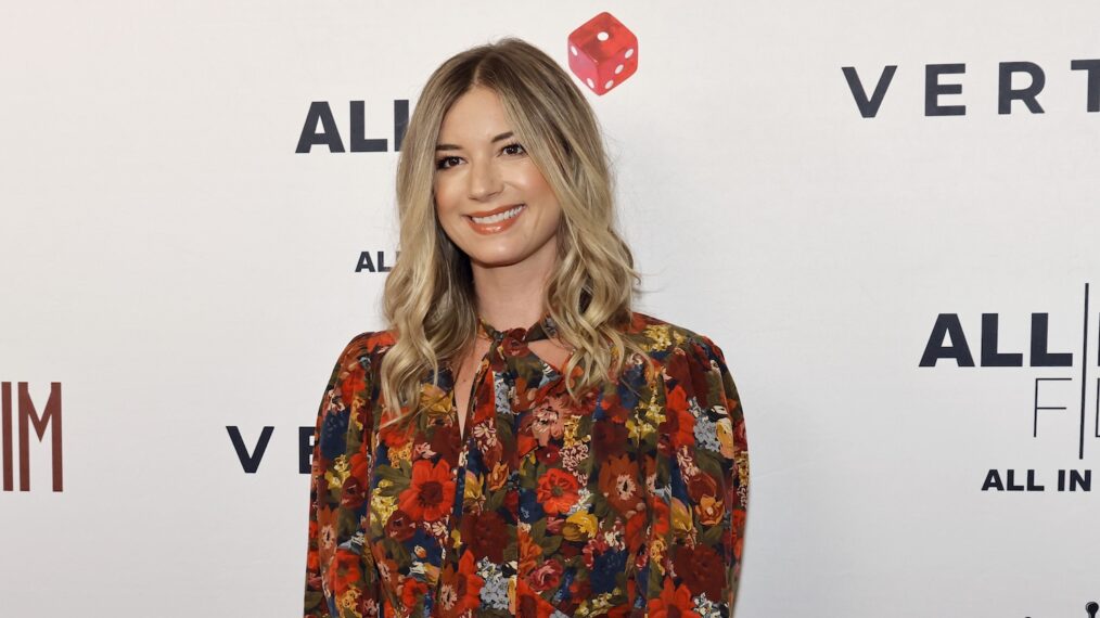 Emily VanCamp attends the Los Angeles Special Screening of 'Miranda's Victim' at Regency Bruin Theatre on October 05, 2023 in Los Angeles, California.