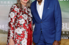 Linda Kingsberg and Ernie Hudson attend the 'Ghostbusters: Afterlife' New York Premiere at AMC Lincoln Square Theater on November 15, 2021 in New York City.