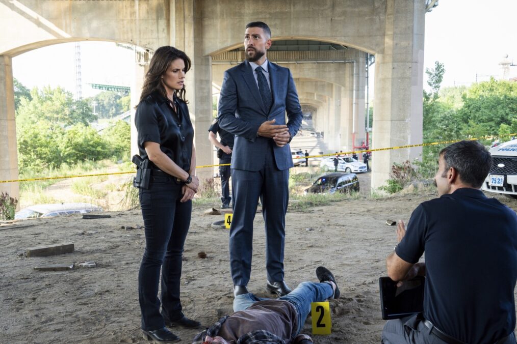 Missy Peregrym as Special Agent Maggie Bell and Zeeko Zaki as Special Agent Omar Adom ‘OA’ Zidan — 'FBI' Season 8 Episode 3 