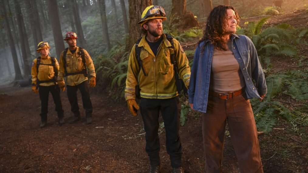 Max Thieriot as Bode Leone and Tara Wilson as Janice — 'Fire Country' Season 4 Episode 2 
