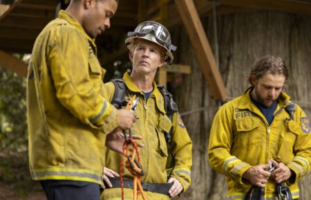 Shawn Hatosy as Brett Richards and Max Thieriot as Bode Leone — 'Fire Country' Season 4 Episode 3 